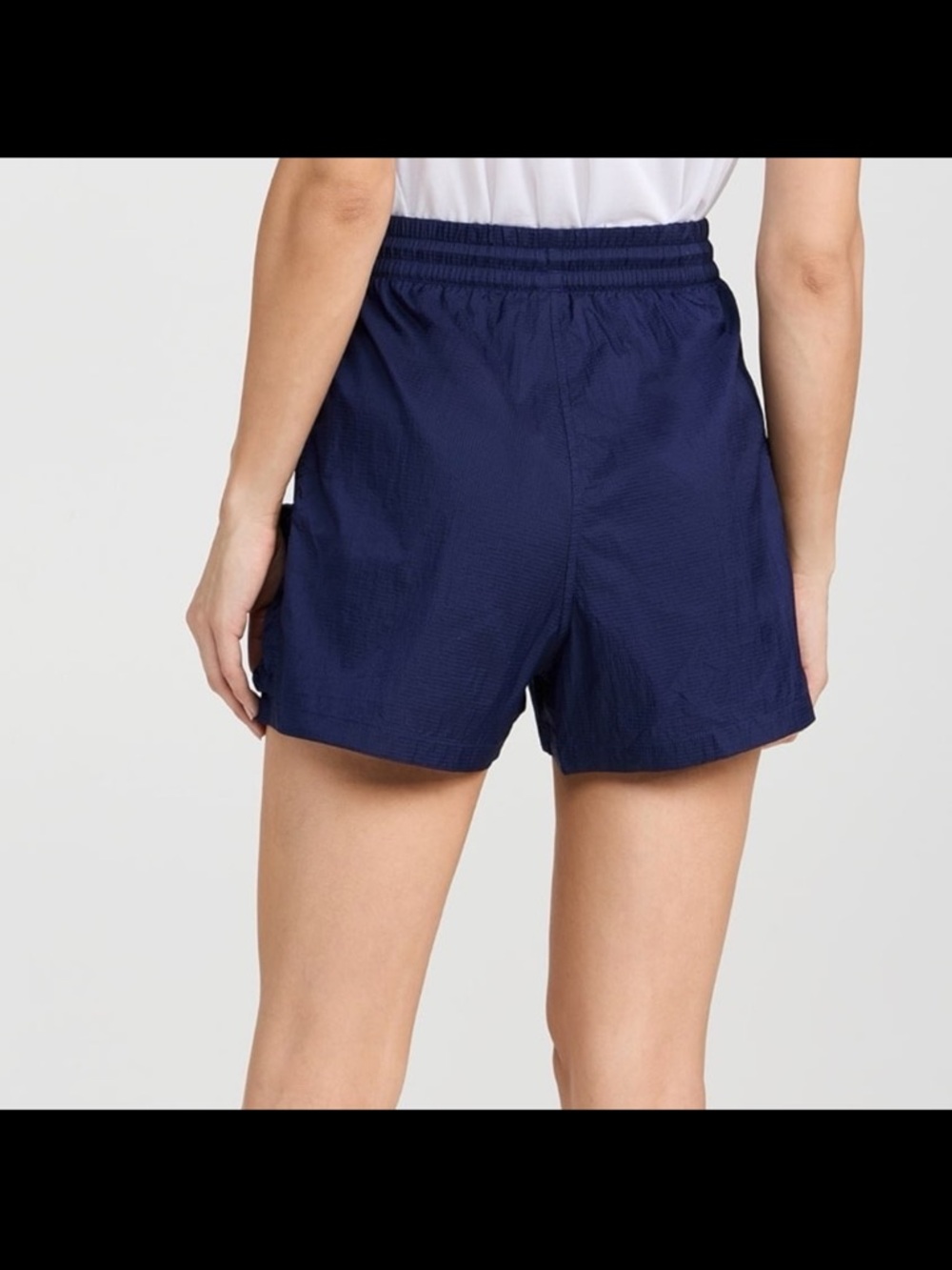 Outdoor Voices Windbreaker Shorts Betta Blue Navy Medium - Picture 2 of 7